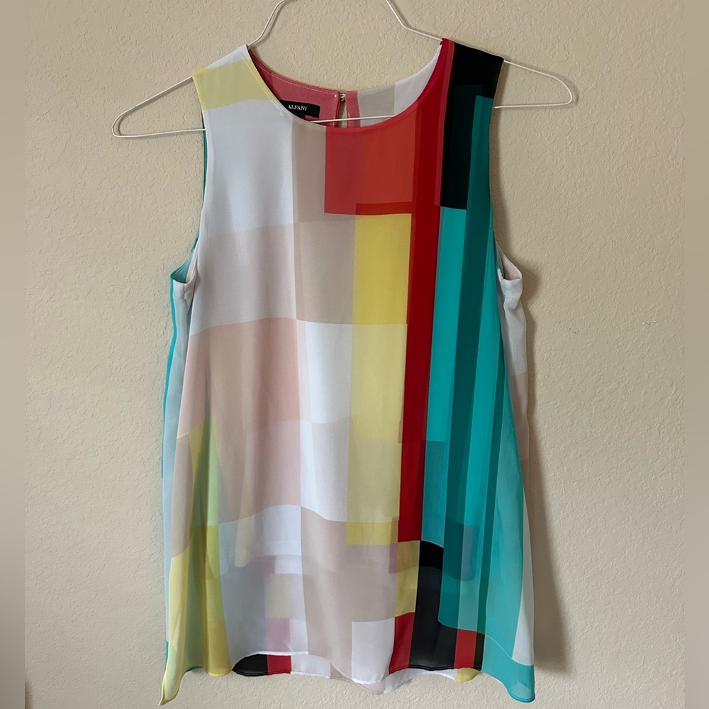 Women’s Alfani Striped Tank | Size Small